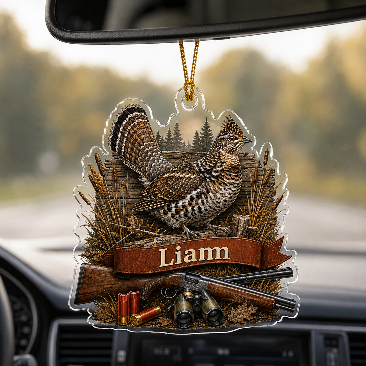 Animal Acrylic Ruffed Grouse