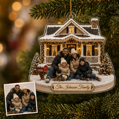 Family Photo Winter House