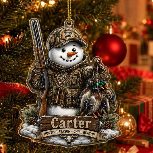 Personalized Hunting Frosty Duck Hunter Acrylic