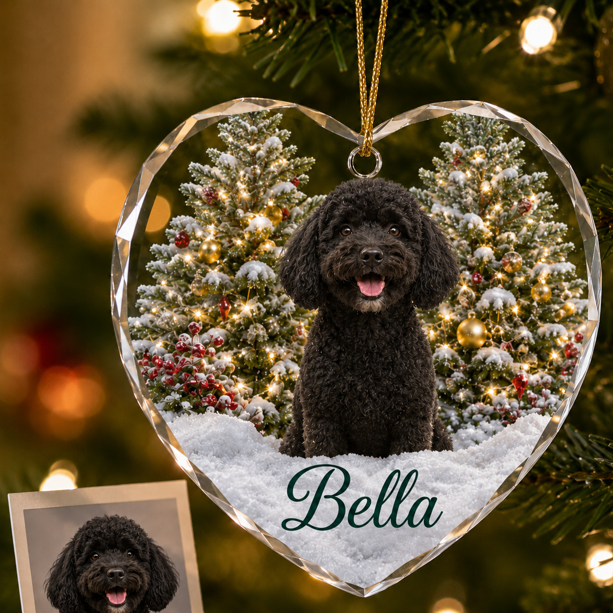Custom Photo Dog Xmas Style 6