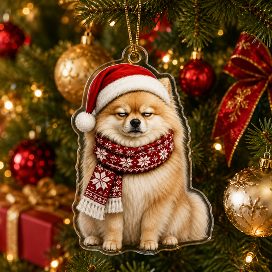 Dog Funny Christmas Pomeranian