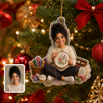 Custom Photo Hobbies Acrylic - Embroidery