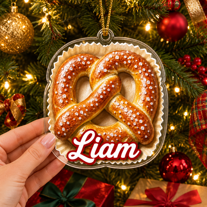 Breakfast Custom Name Soft Pretzel Acrylic