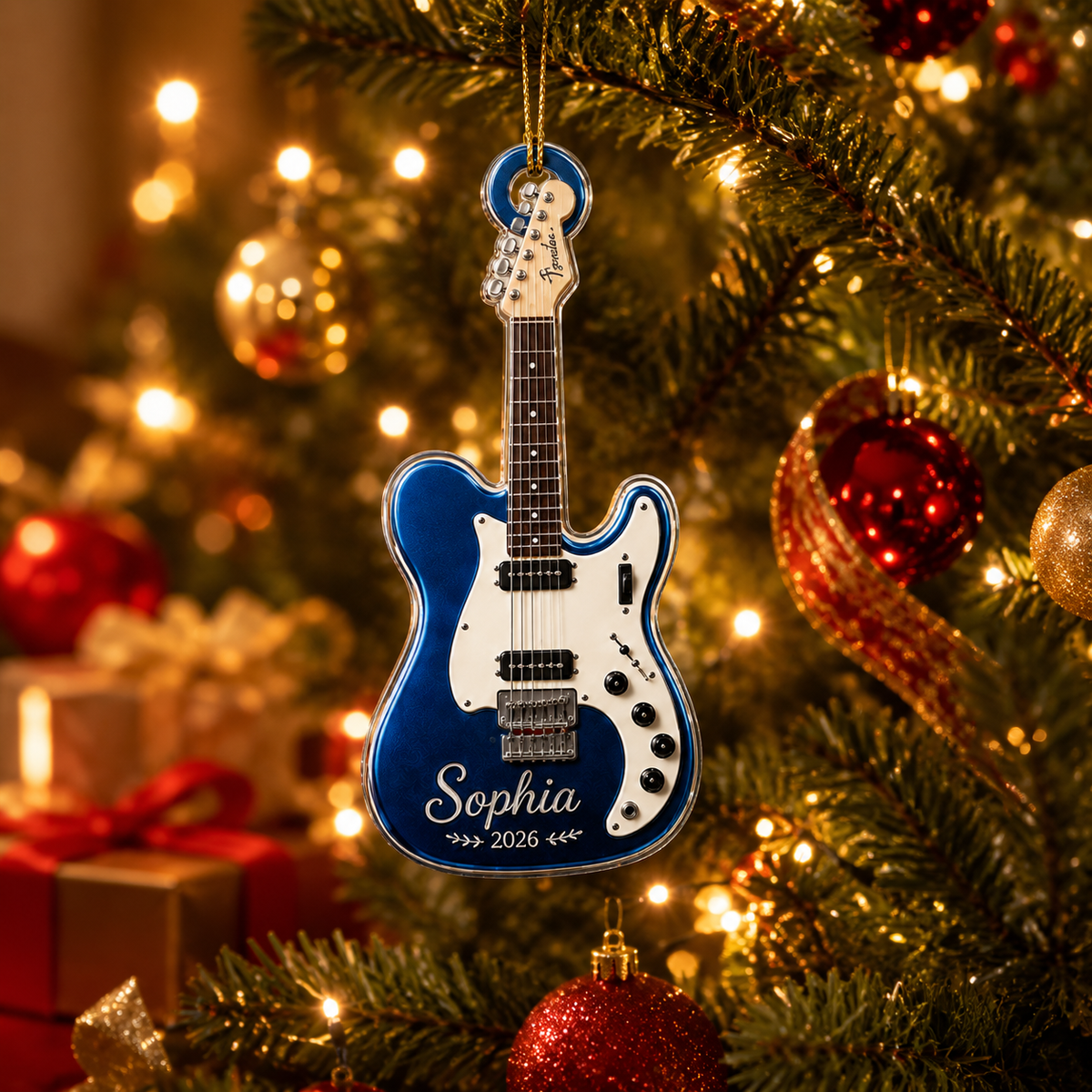 Guitar Custom Name Acrylic - Personalized Electric Guitar