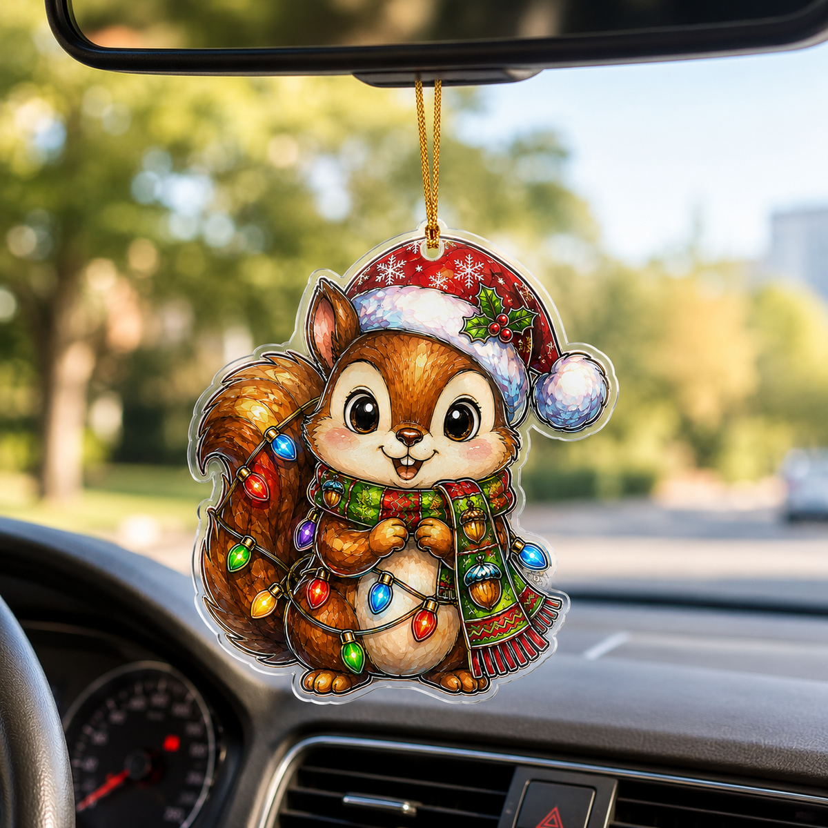 Animal With Christmas Led Squirrel