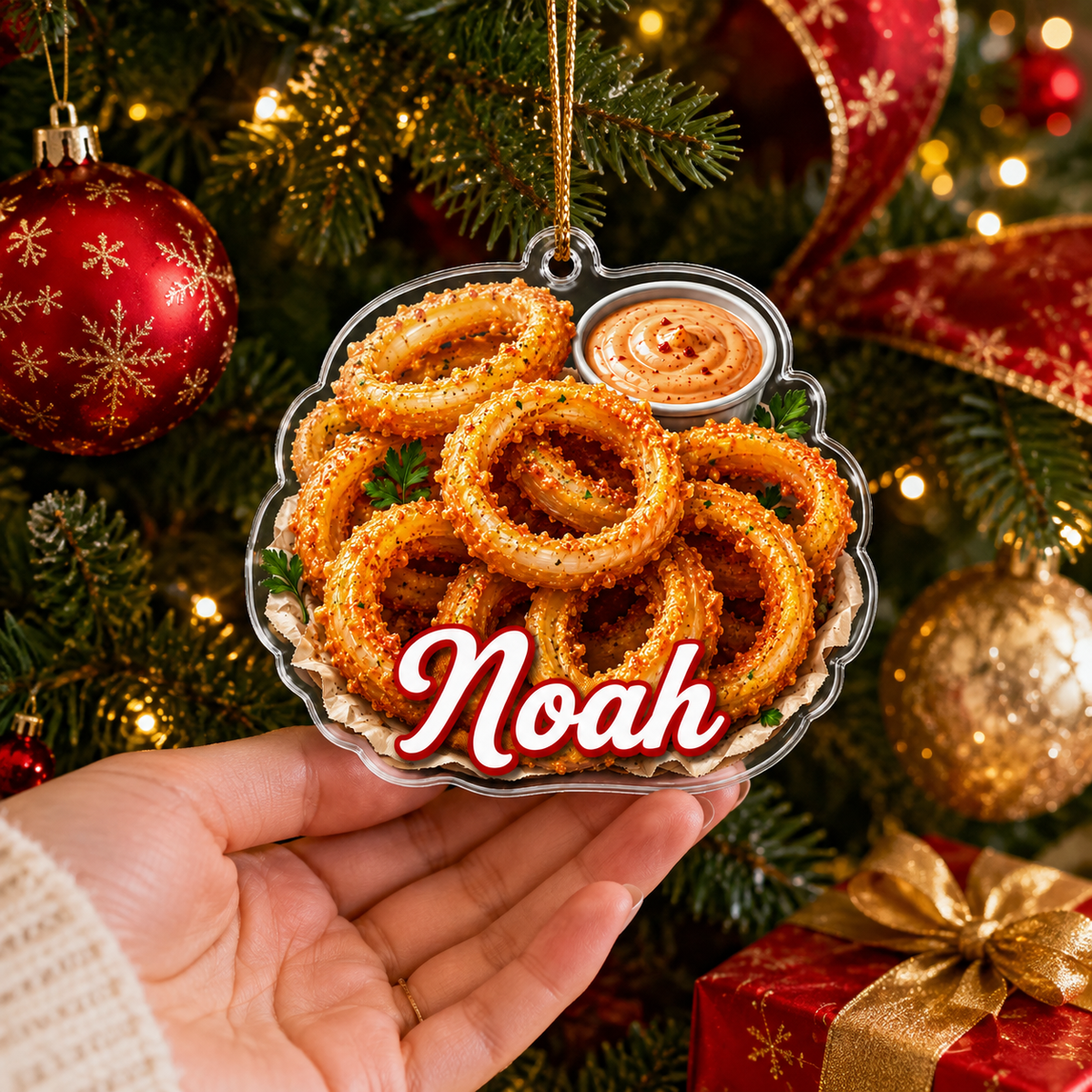 Breakfast Custom Name Onion Rings Acrylic