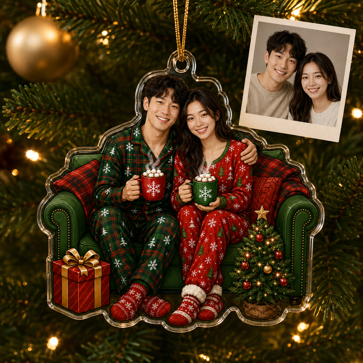 Custome Photo Couple In Sofa