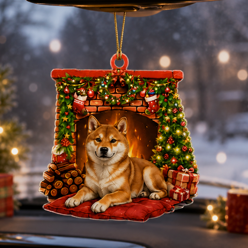 Dog Christmas Tree Shiba