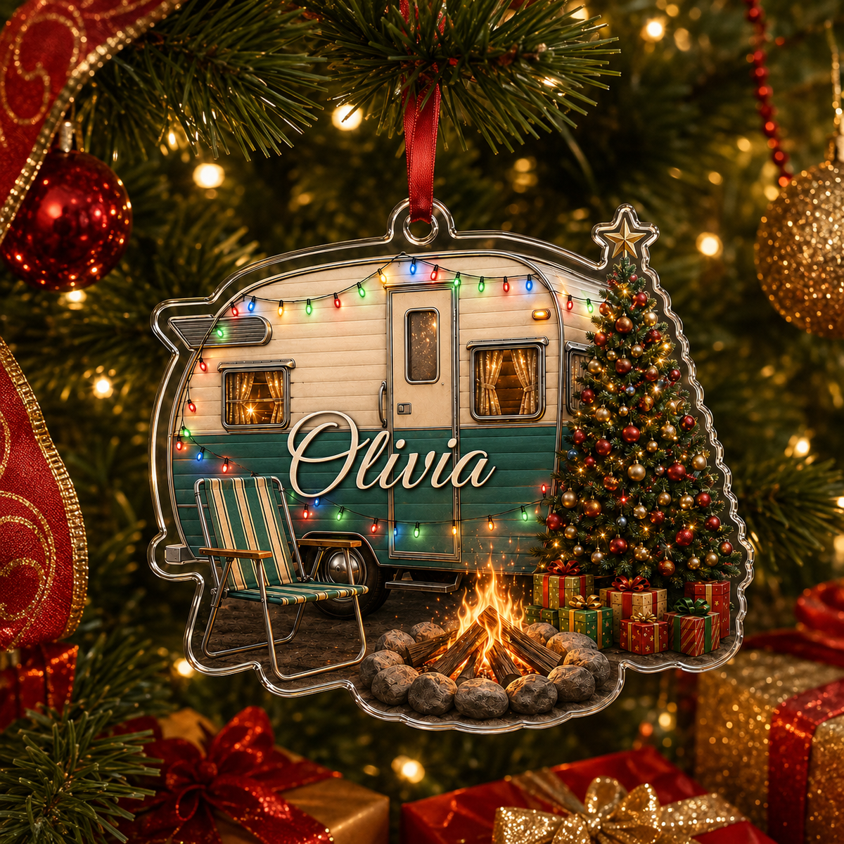 Camping Personalize Acrylic Mobile Vehicle
