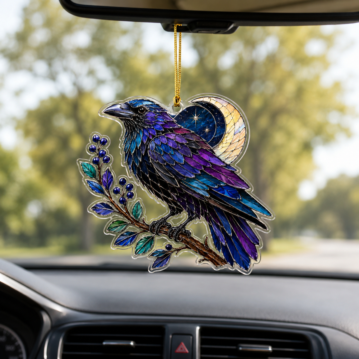 Bird With Flower Raven