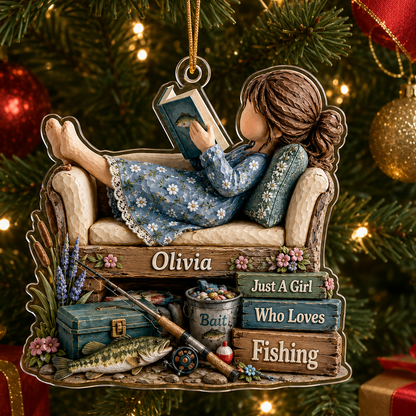 Personalized Just A Girl Hobby Fishing