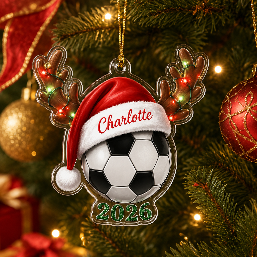 Christmas Sports 2026 Soccer Acrylic