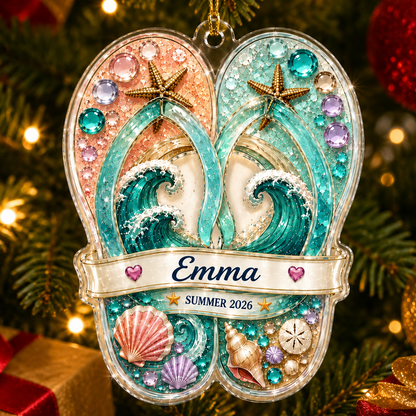 Surfing Personalize Acrylic Seasides Family