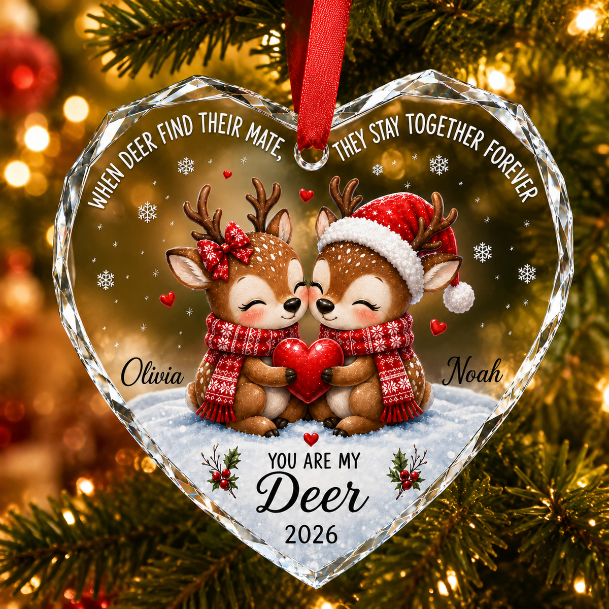 Custom Animal Couple Deer