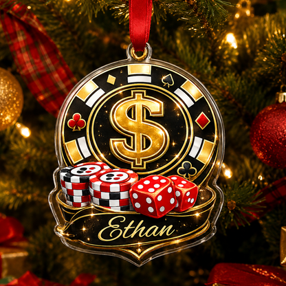 Pocker Custome Name Acrylic Dollar Pocker