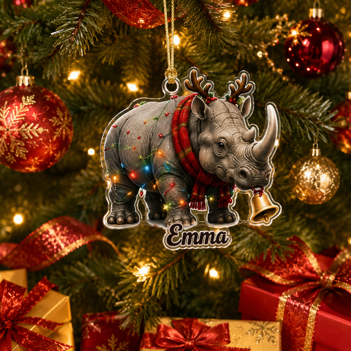 Christmas Animal Rhino