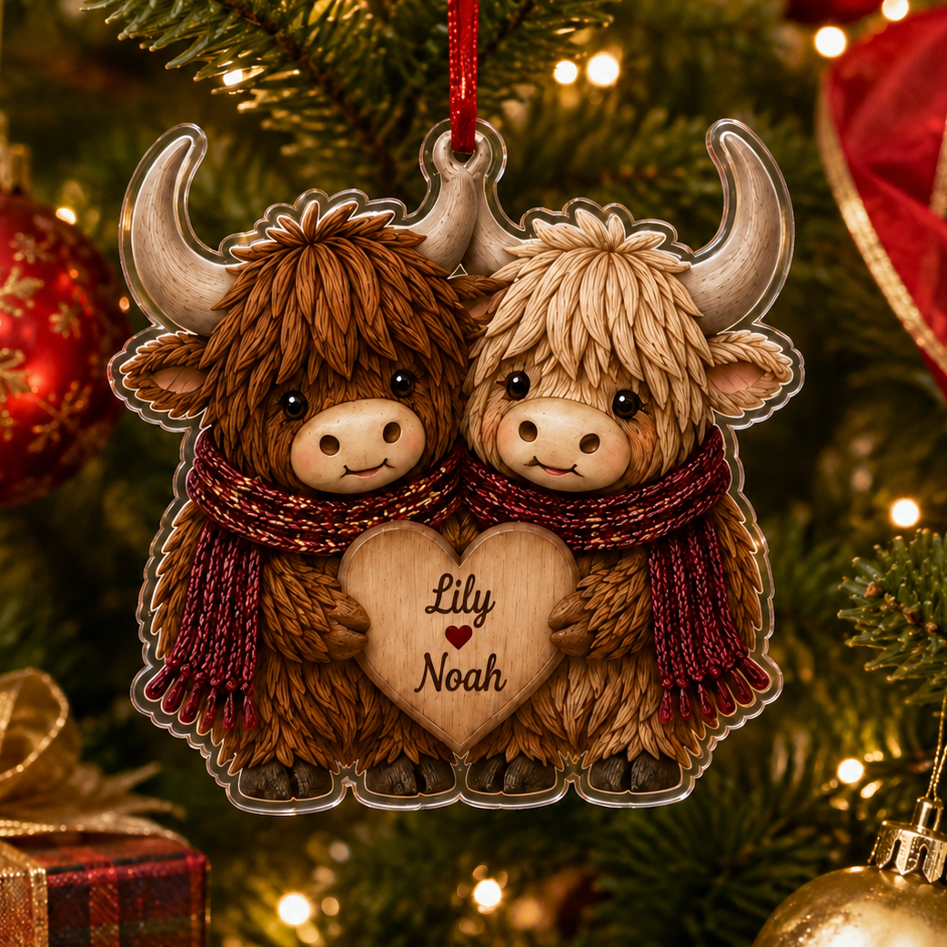 Couple Animal Higland Cow