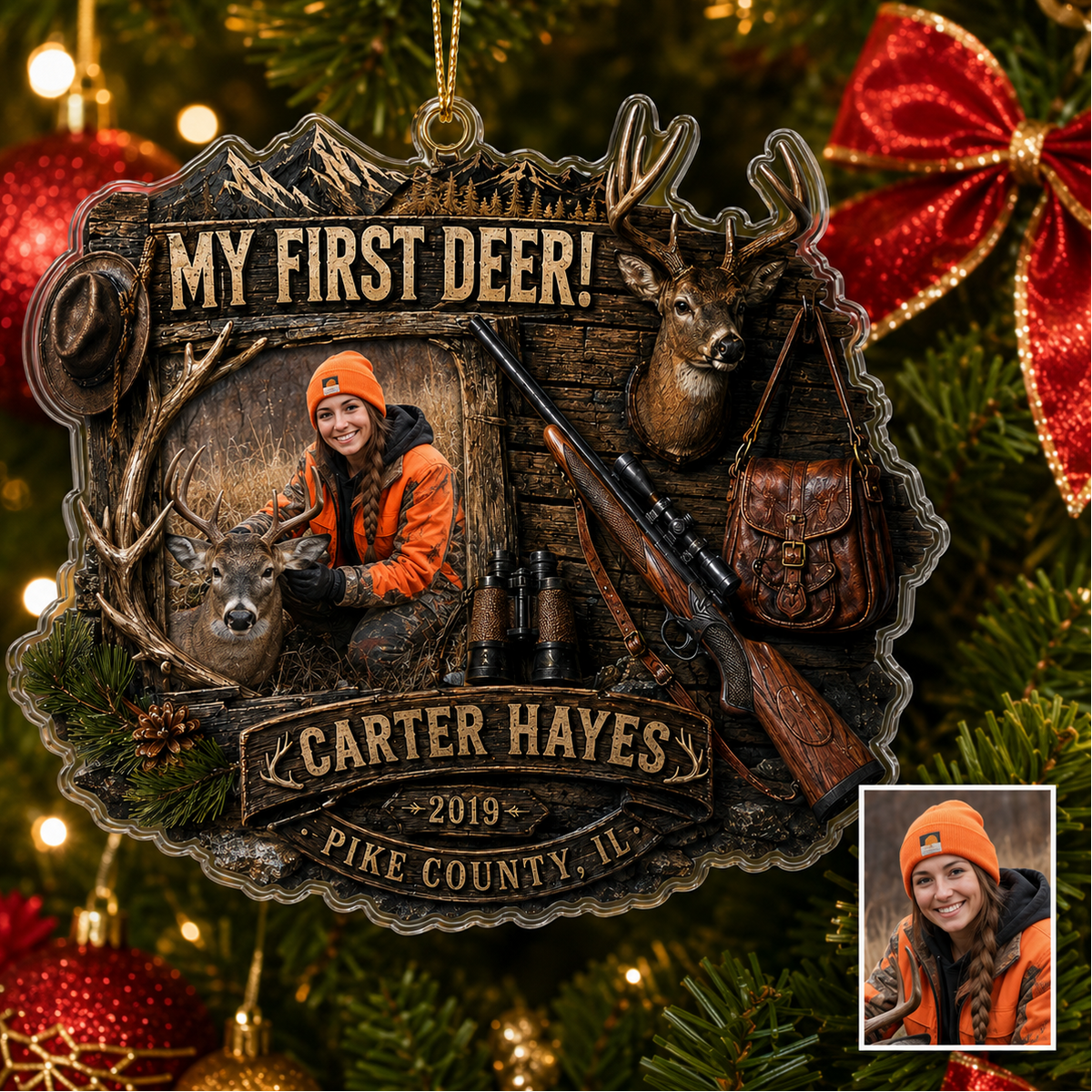 Personalized Hunting First Deer Keepsake Acrylic