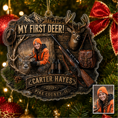 Personalized Hunting First Deer Keepsake Acrylic