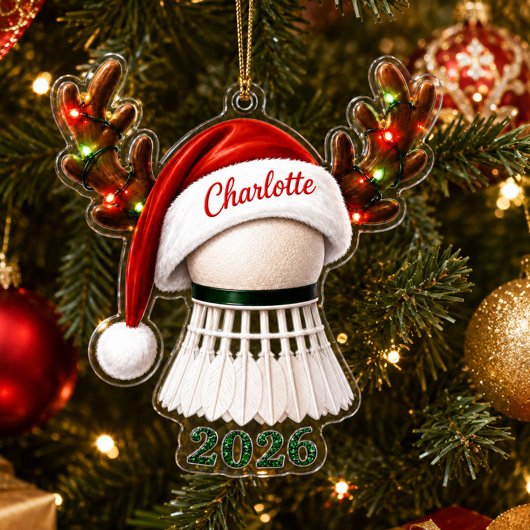 Christmas Sports 2026 Badminton Acrylic
