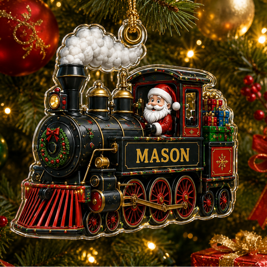 Santa Vehicle Train Locomotiv