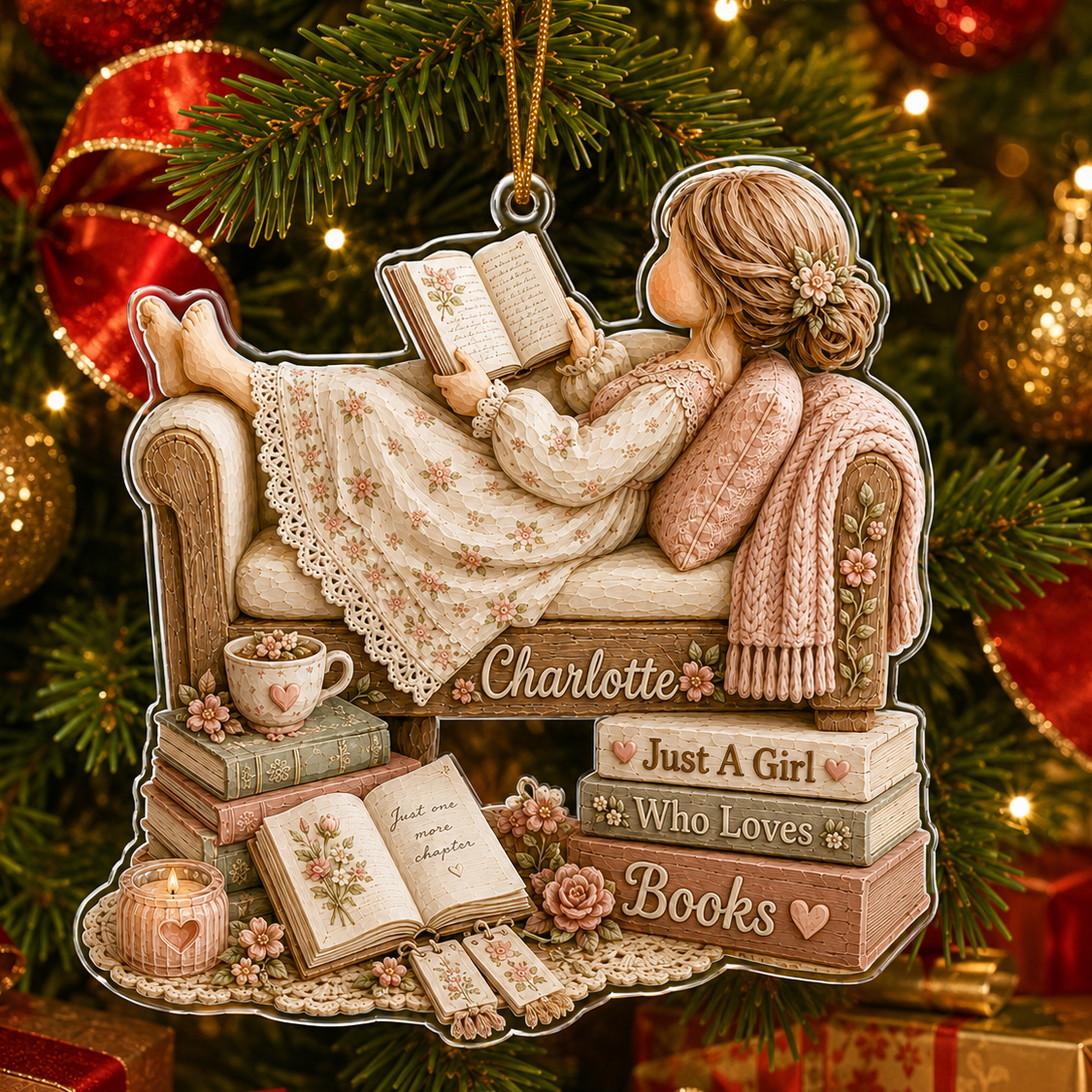 Personalized Just A Girl Hobby Reading Books