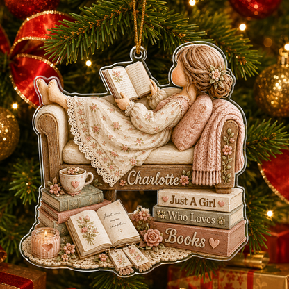 Personalized Just A Girl Hobby Reading Books