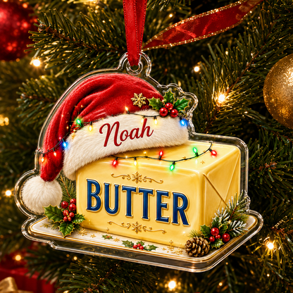 Personalized Kitchen Utensils Acrylic Christmas Butter