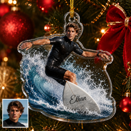 Surfing Personalize Acrylic Surfer