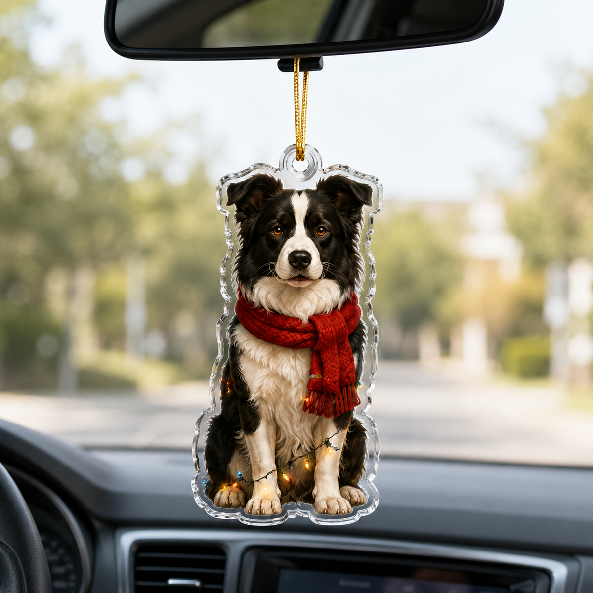 Dog Christmas Ledlight Border Collie