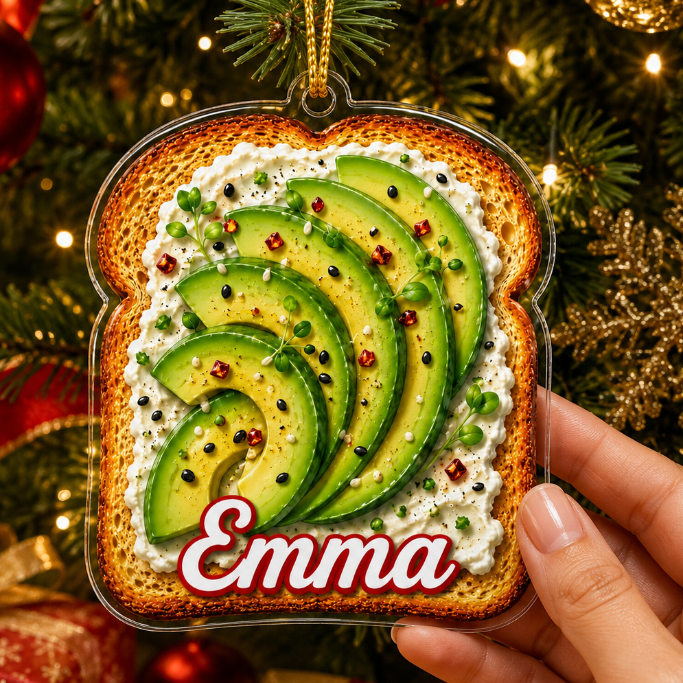 Breakfast Custom Name Avocado Toast Acrylic