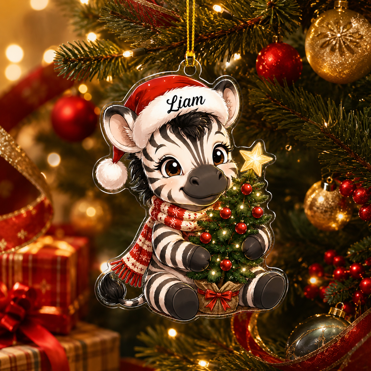 Animal Chrismas Zebra