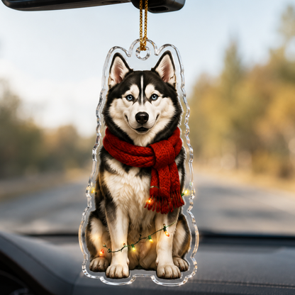 Dog Christmas Ledlight Husky Siberian