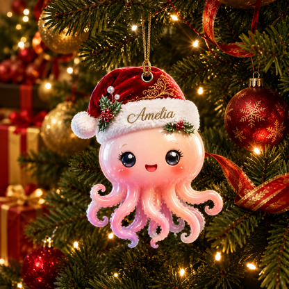 Animal With Santa Hat Octopus