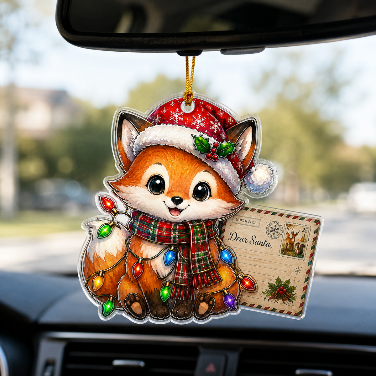 Animal With Christmas Led Fox