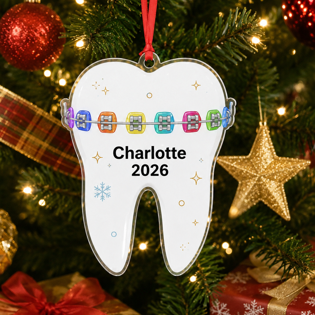 Dental Colorful Braces Tooth