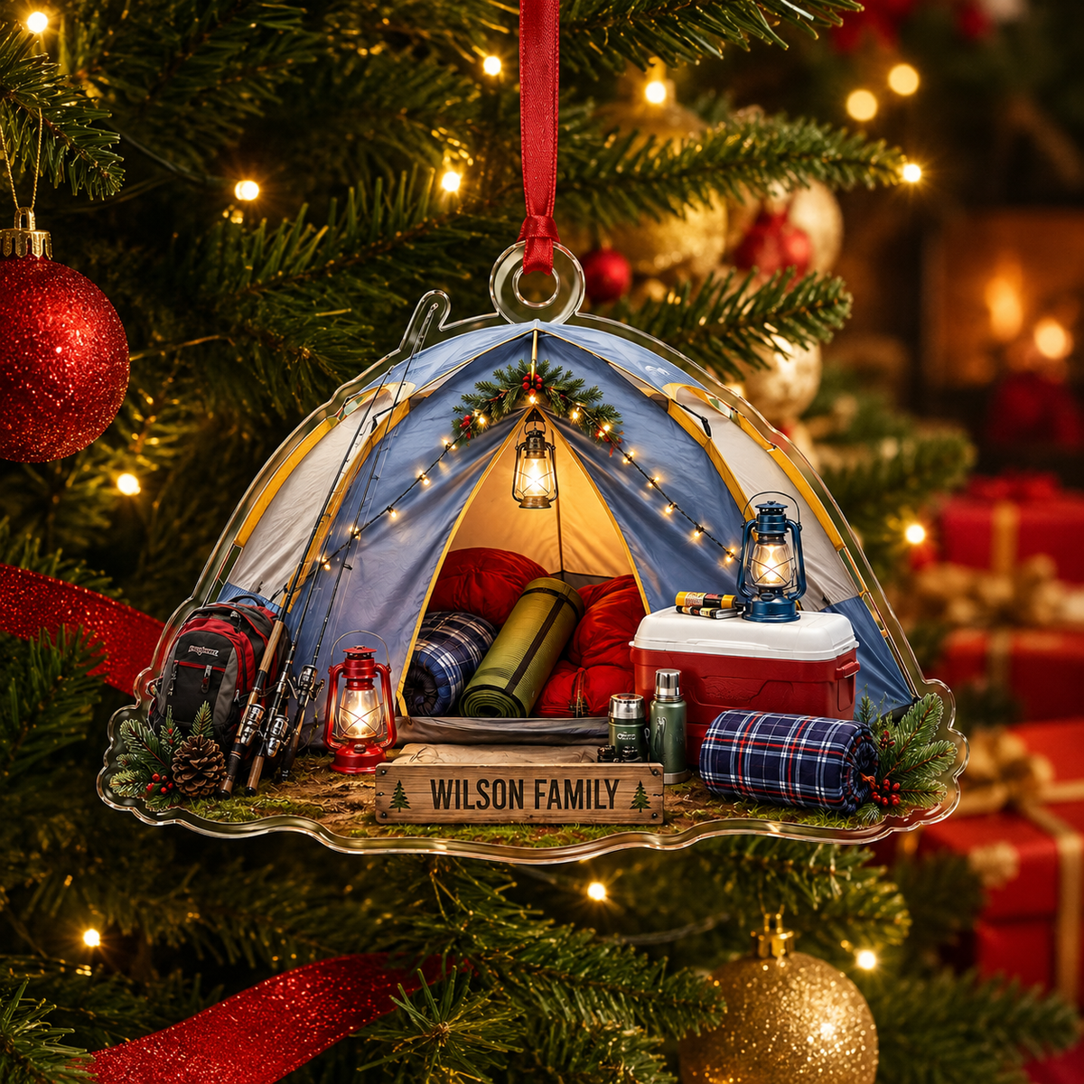 Camping Personalize Acrylic Fishing Camping