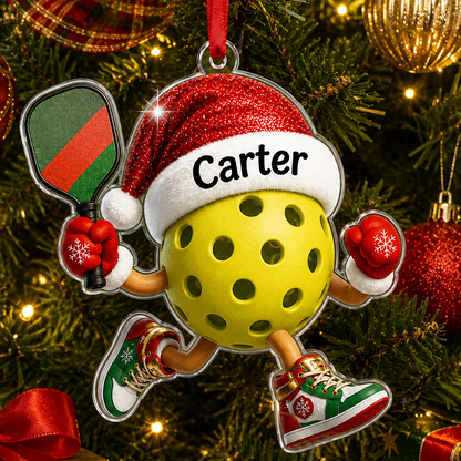 Sport Running Custome Name Acrylic Pickle Ball