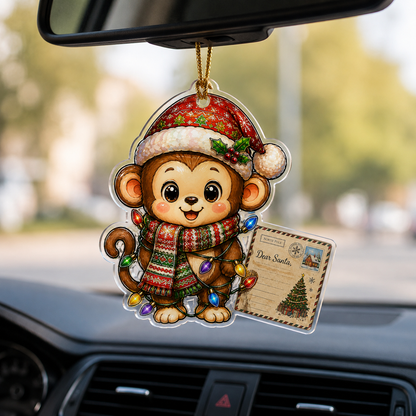 Animal With Christmas Led Monkey