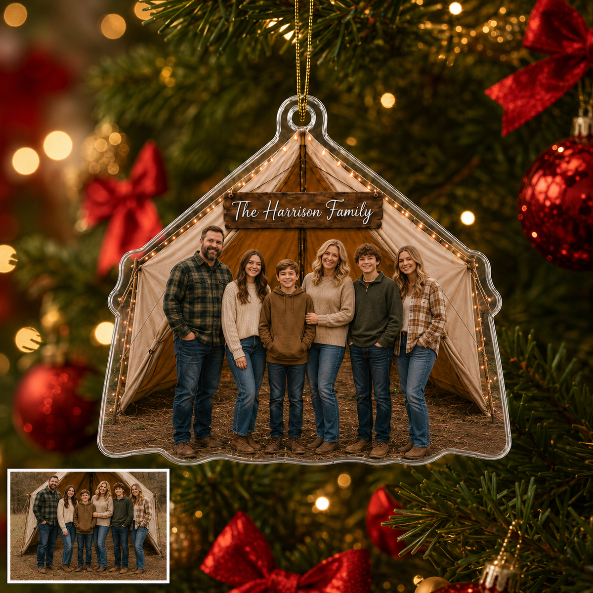 Camping Personalize Acrylic Family Camping