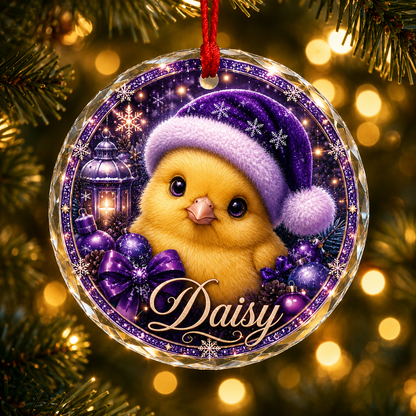 Purple Bird At Christmas Canary