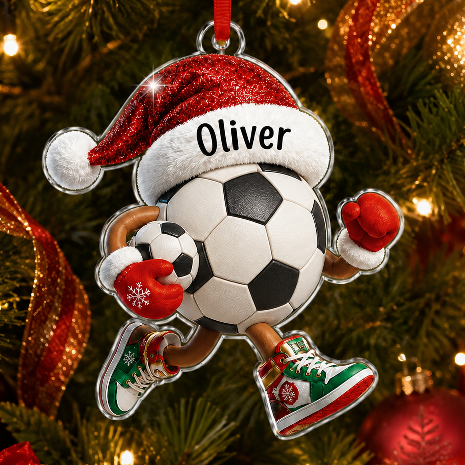 Sport Running Custome Name Acrylic Soccer