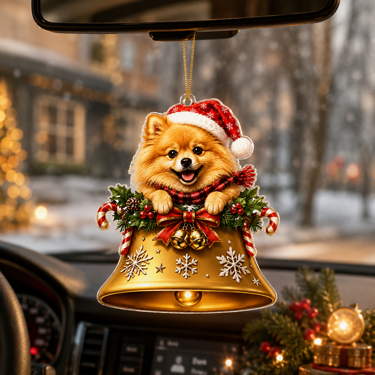 Dog Christmas Bell Pomeranian