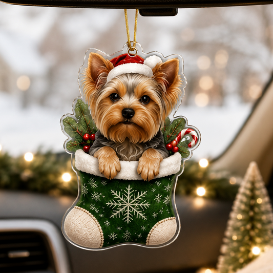 Dog Christmas Socks Yorkie