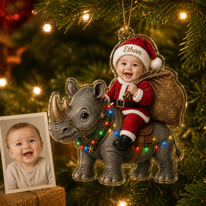 Custom Photo Baby Animal Rhinoceros