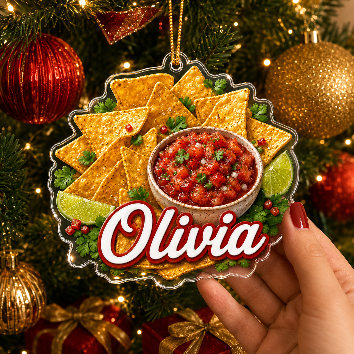 Breakfast Custom Name Tortilla Chips Acrylic