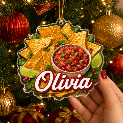 Breakfast Custom Name Tortilla Chips Acrylic