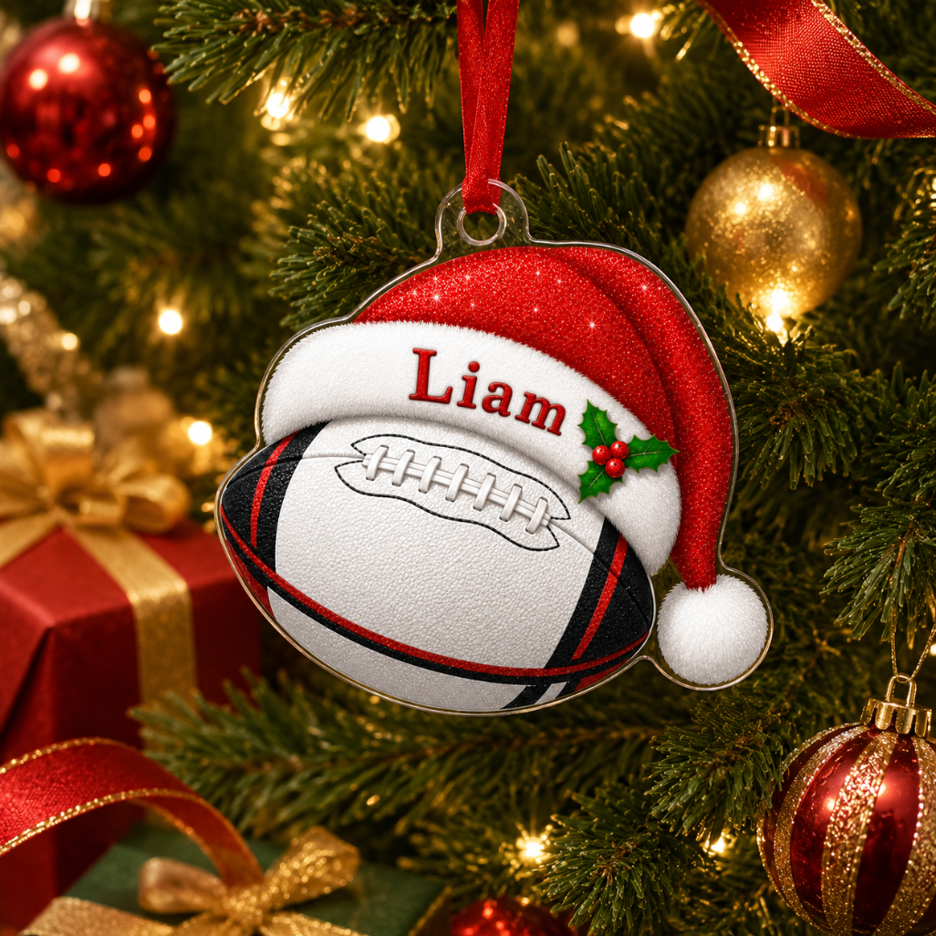 Sport Custome Name Acrylic Rugy Ball