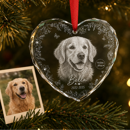 Custom Photo Dog Memorial Style 2