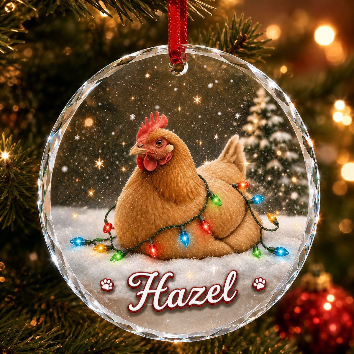 Glass Animal Led Light Chicken